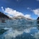 Ice covered cliffs along a fjord